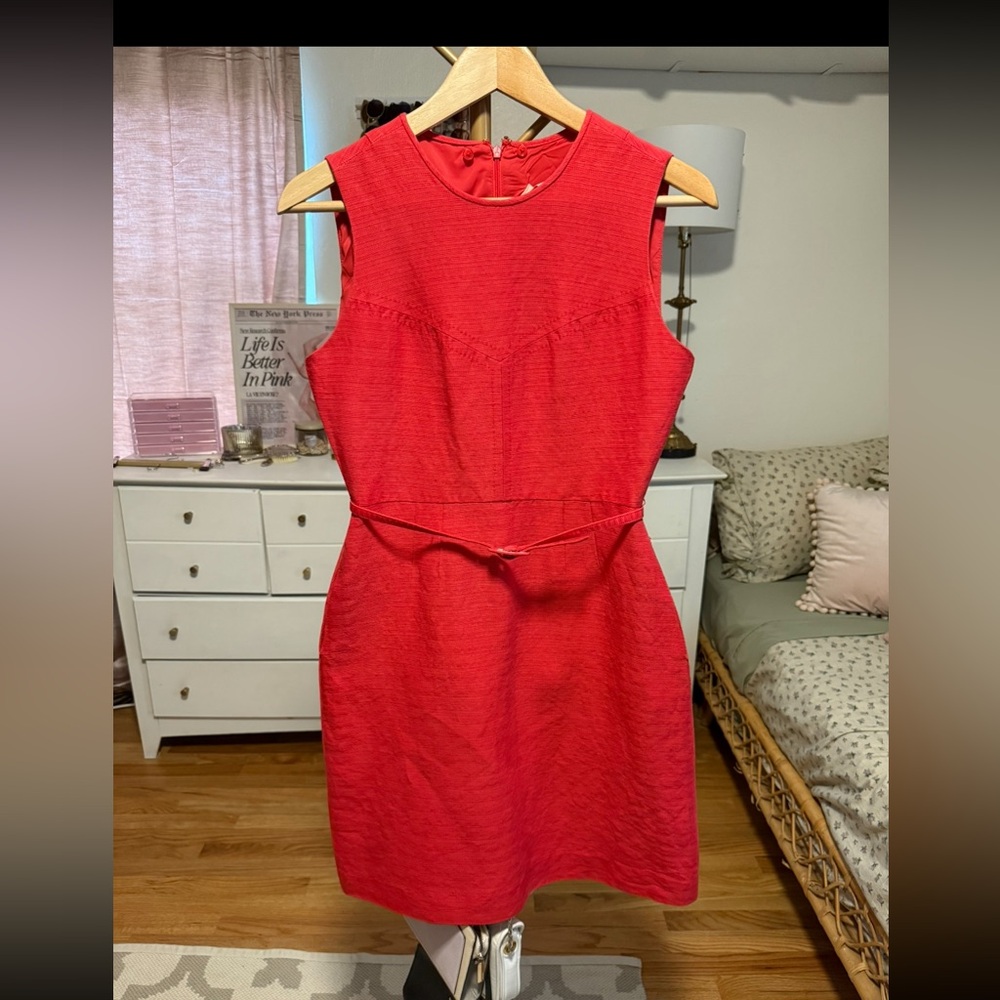 Tory Burch Vibrant Red Mini Dress